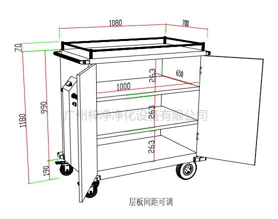 無菌物品運送車、回收車、下送車、電動運送車、密封車設(shè)計圖